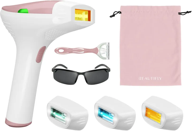 IPL epilátor Beautifly B-Shine Blush, na intímne partie, dámsky, osvetlenie, UV filter, sn