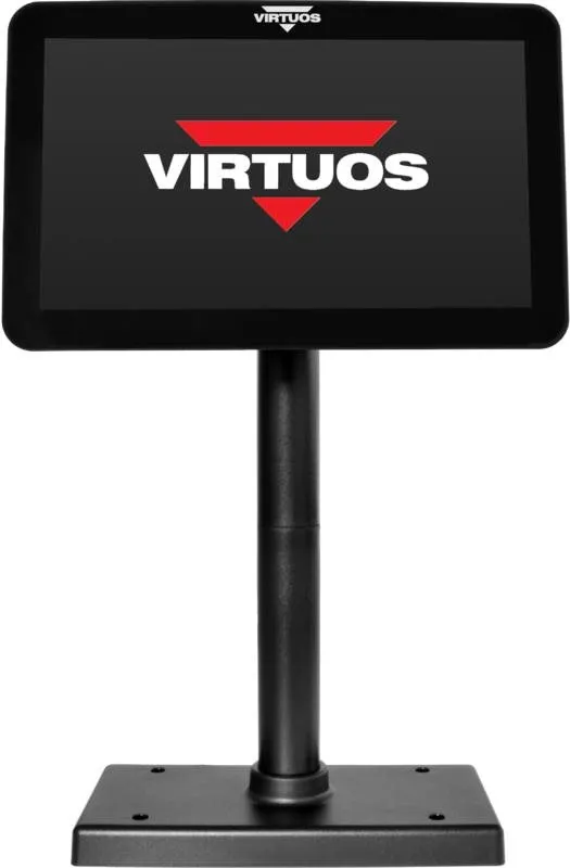 Zákaznícky displej Virtuos 10,1" SD1010R čierny, LCD farebný zákaznícky displej, USB