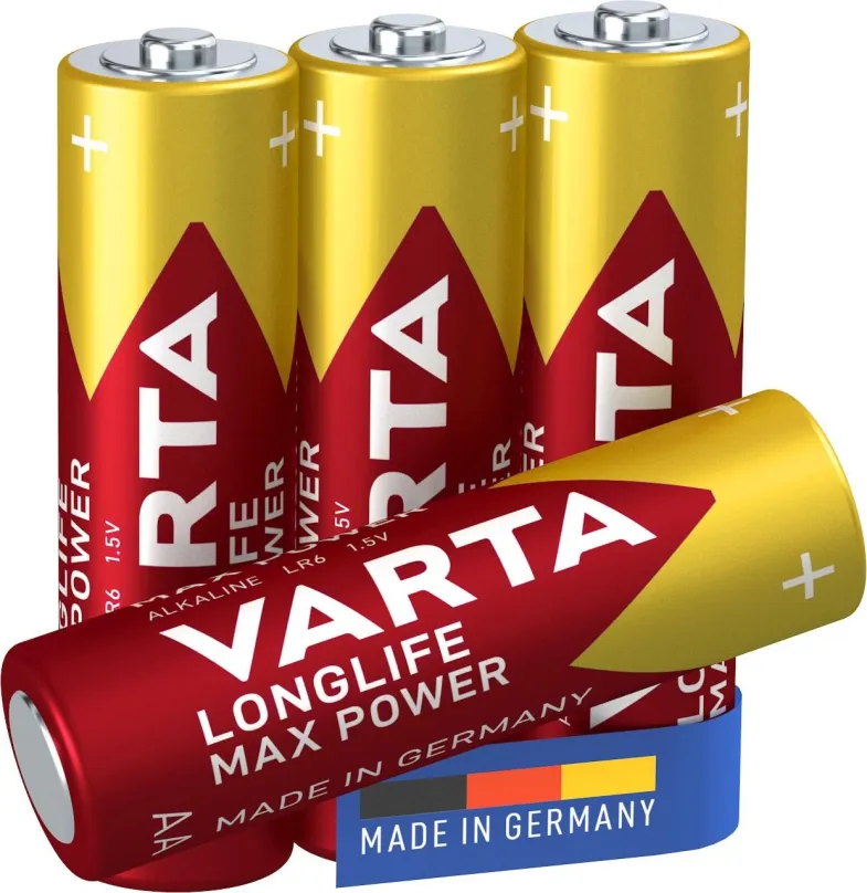 Jednorazová batéria VARTA alkalická batéria Longlife Max Power AA 4ks