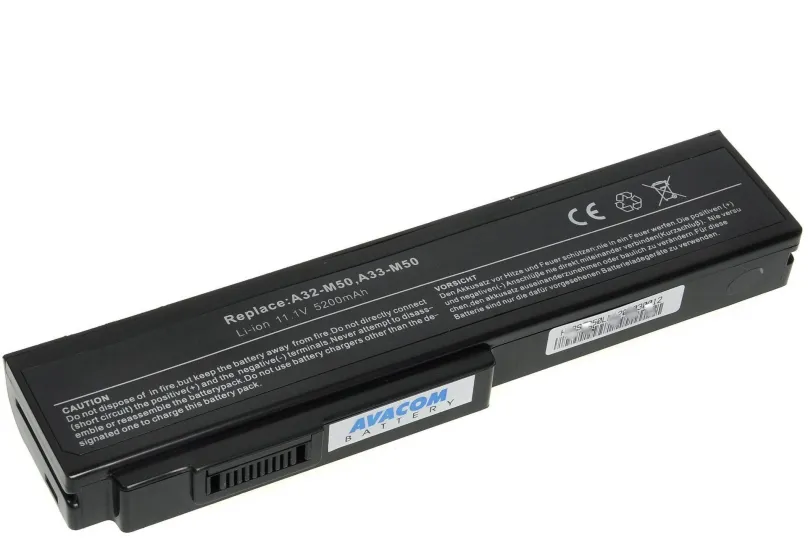 Batéria pre notebook Avacom za Asus M50, G50, Pro64 Series Li-ion 11.1V 5200mAh, black