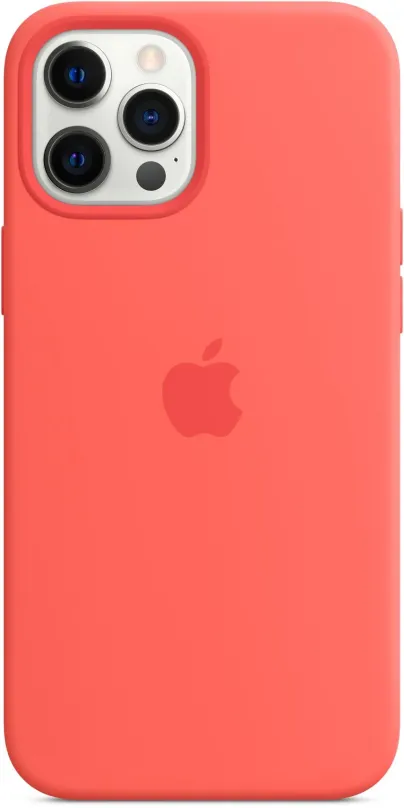 Kryt na mobil Apple iPhone 12 Pre Max Silikónový kryt s MagSafe citrusové ružový
