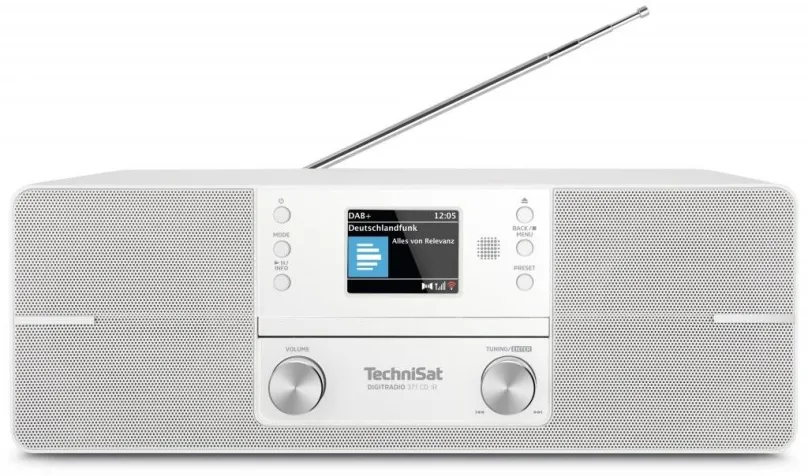 Rádio TechniSat DIGITRADIO 371 CD IR, white, internetové a klasické, prenosné, DAB+, FM a