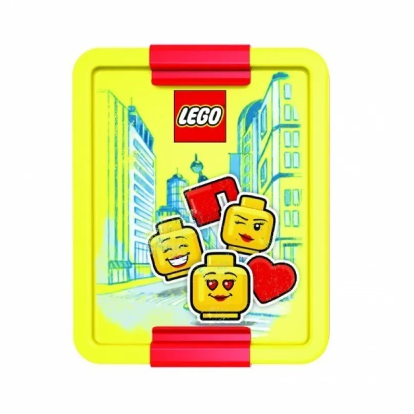 LEGO® ICONIC Classic Girl box na desiatu žltá-červená