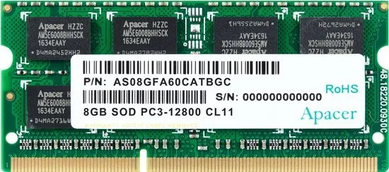 Operačná pamäť Apacer SO-DIMM 8GB DDR3 1600MHz CL11