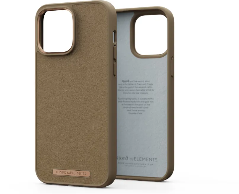 Kryt na mobil Njord iPhone 14 Pre Max Comfort+ Case Camel, pre Apple iPhone 14 Pre Max, ma