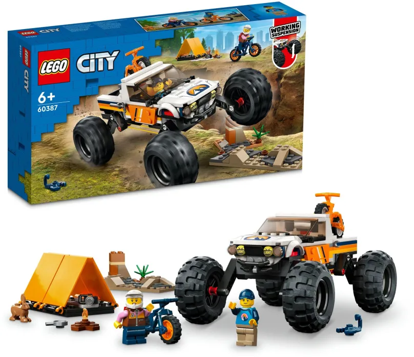 LEGO stavebnica LEGO® City 60387 Dobrodružstvo s teréniakom 4x4