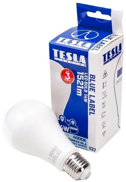 LED žiarovka Tesla LED žiarovka BULB A65 E27 14W