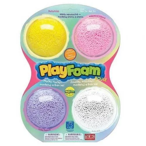 Modelovacia hmota PlayFoam Boule 4pack - Girls