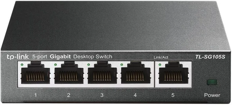Switch TP-Link TL-SG105S, desktop, 5x RJ-45, QoS (Quality of Service), prenosová rýchlosť