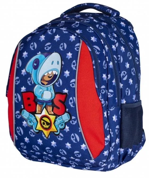 Školský batoh Školský batoh Brawl Stars Leon Shark modrý