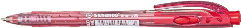 Guľôčkové pero STABILO liner červené, 1 ks