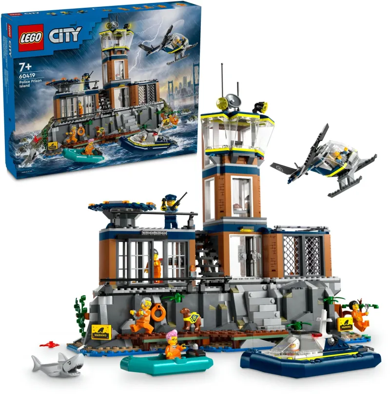 LEGO stavebnica LEGO® City 60419 Polícia a väzenie na ostrove