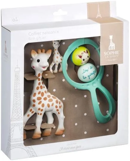 Hryzátko Vulli Darčekový set - Žirafa Sophie pre novorodencov