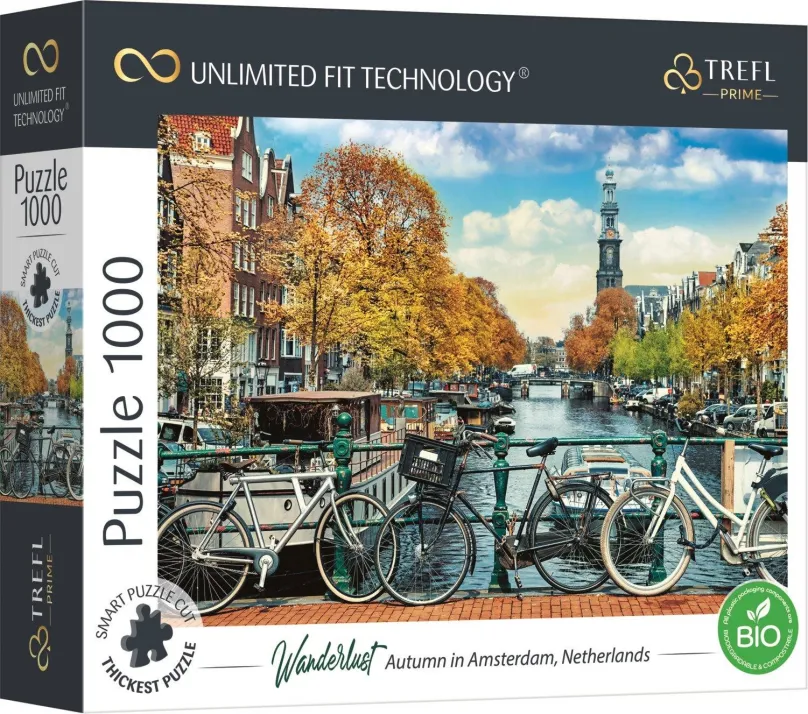 Puzzle Trefl Puzzle UFT Wanderlust: Jeseň v Amsterdame 1000 dielikov