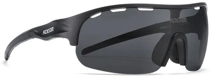 Cyklistické okuliare KDEAM Lansing 01 Black / Black