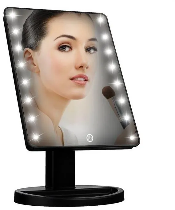 Kozmetické zrkadlo iMirror kozmetické Make-Up zrkadlo s LED Dot osvetlením, čierne