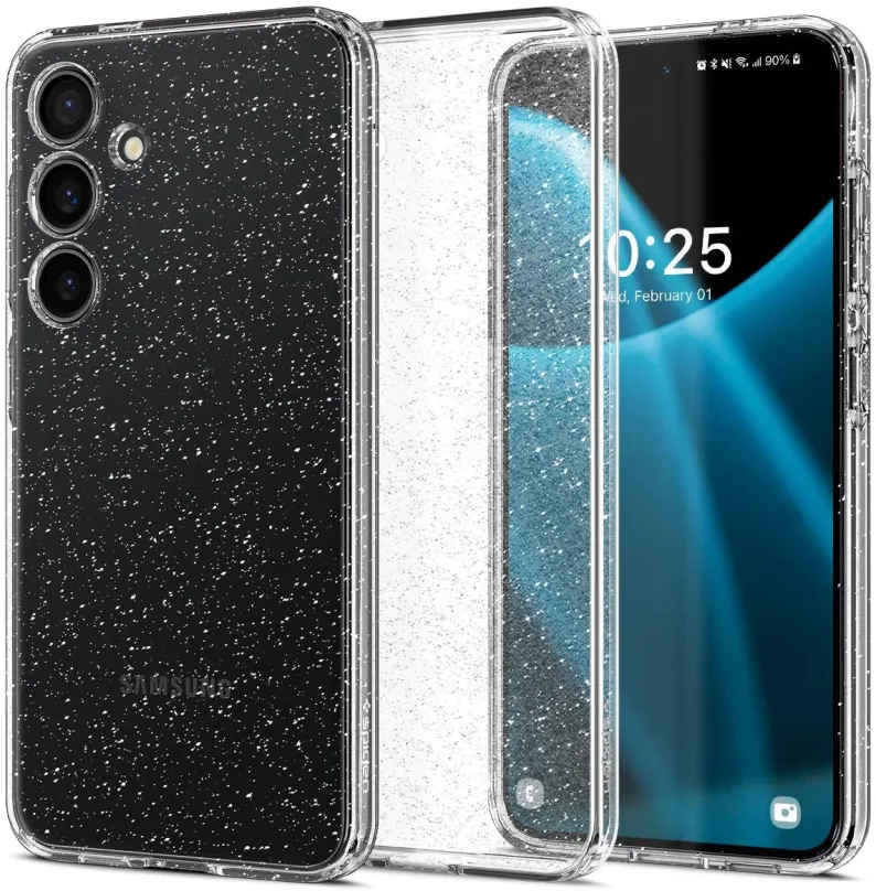 Kryt na mobil Spigen Liquid Crystal Glitter Crystal quartz Samsung Galaxy S24