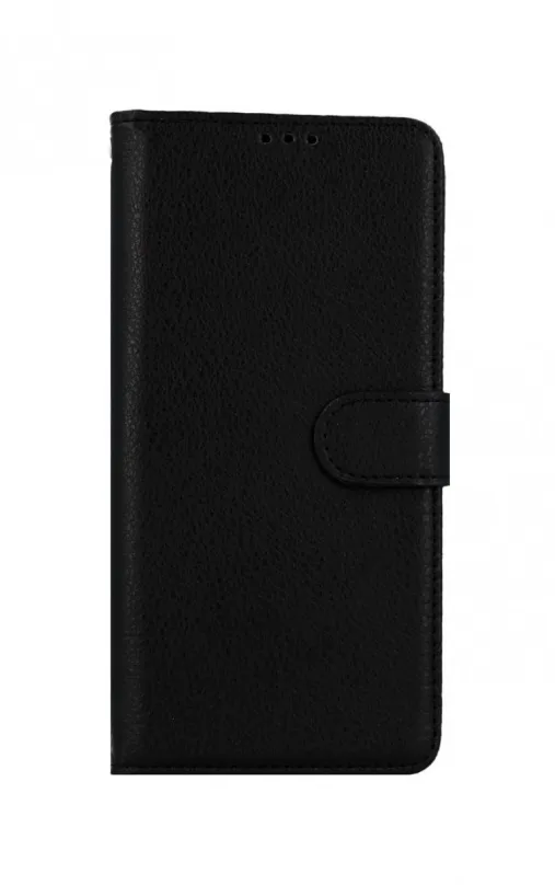 Puzdro na mobil TopQ Samsung A12 knižkové čierne s prackou 56603