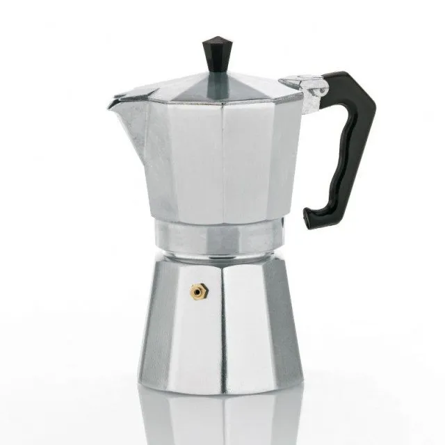 Moka kanvička Kela espresso kávovar ITALIA 3 šálky KL-10590, na jeden ohrev pripraví až 3