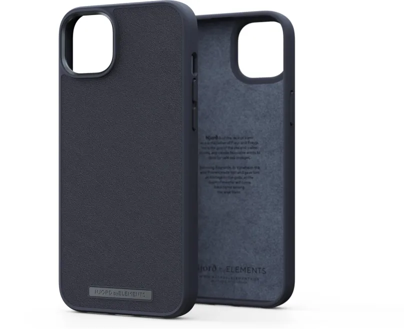 Kryt na mobil Njord iPhone 14 Plus Genuine Leather Case Black, pre Apple iPhone 14 Plus, m