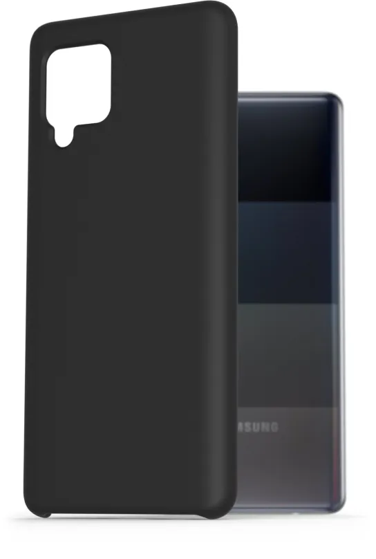 Kryt na mobil AlzaGuard Premium Liquid Silicone Case pre Samsung Galaxy A42 čierne