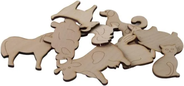 Didaktická hračka T-Wood Doplnková sada k Hracím stenám - Domáce zvieratá