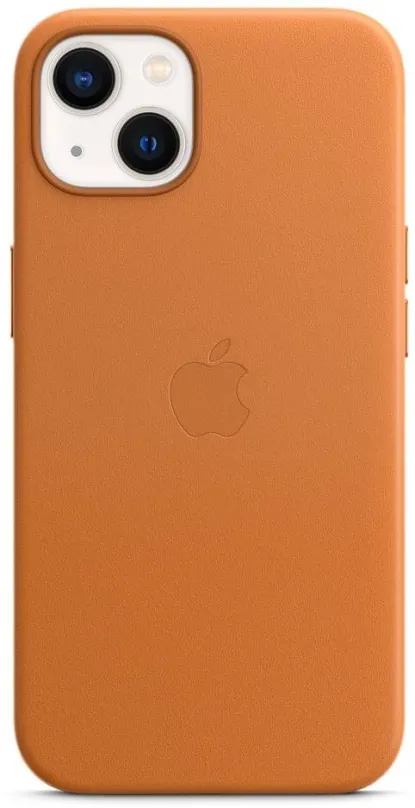 Kryt na mobil Apple iPhone 13 Kožený kryt s MagSafe zlatohnedý