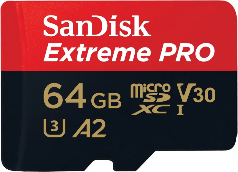 Pamäťová karta SanDisk microSDXC 64GB Extreme PRO + Rescue PRO Deluxe + SD adaptér