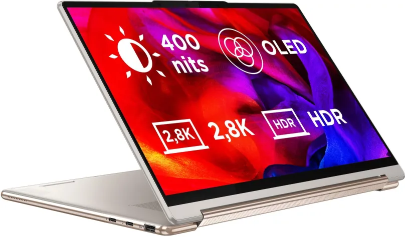 Tablet PC Lenovo Yoga 9 14IRP8 Oatmeal celokovový + aktívny stylus Lenovo + Lenovo Yoga Sleeve