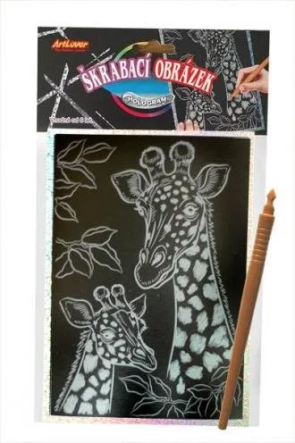 ARTLOVER Holografický škrabací obrázok - Žirafy