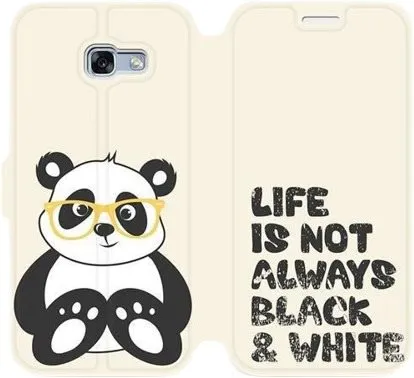 Kryt na mobil Flipové puzdro na mobil Samsung Galaxy A5 2017 - Panda M041S - life is not always black and white