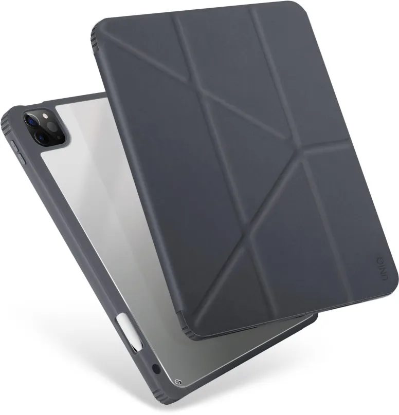 Púzdro na tablet UNIQ Moven púzdro pre iPad Pro 12.9" (2021), charcoal (grey)