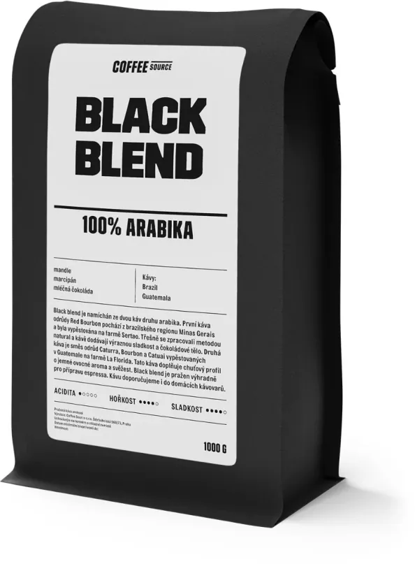 Káva Coffee Source Black Blend 1000g