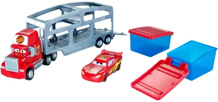 Mattel Cars Kamión Mack Dip & Dunk a Blesk McQueen meniaci farbu, CKD34
