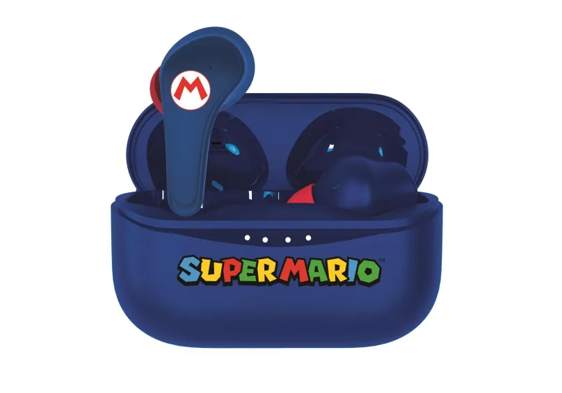 Bezdrôtové slúchadlá OTL Super Mario TWS Earpods Blue
