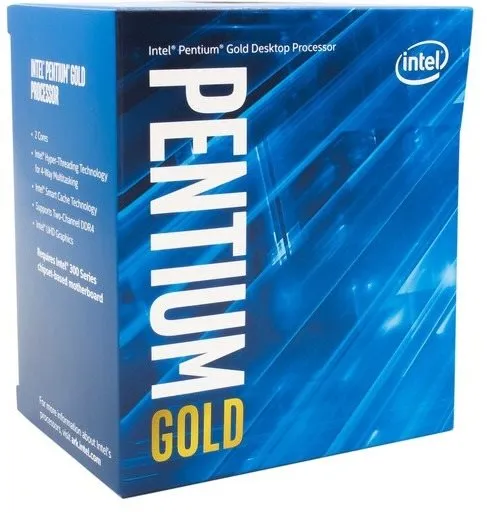 Procesor Intel Pentium Gold G7400, 2 jadrový, 4 vlákna, 3,7 GHz (TDP 46W), 6MB L3 cache, i