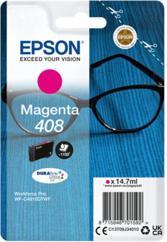 Cartridge Epson 408 DURABrite Ultra Ink Magenta