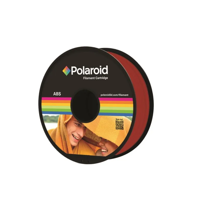Filament Polaroid ABS Red 1kg, materiál ABS, priemer 1,75 mm, hmotnosť 1 kg, vhodná teplot