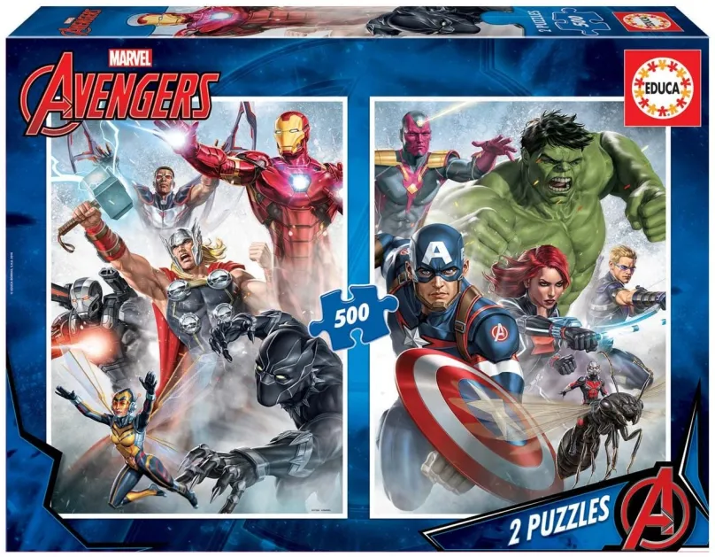 Puzzle Educa Puzzle Avengers 2x500 dielikov