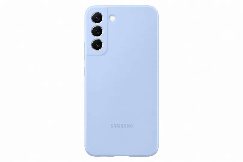 Kryt na mobil Samsung Galaxy S22+ 5G Silikónový zadný kryt svetlo modrý