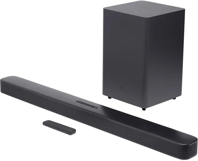 SoundBar JBL Bar 2.1 Deep Bass, 2.1, s výkonom 300 W, aktívny bezdrôtový subwoofer, HDMI (