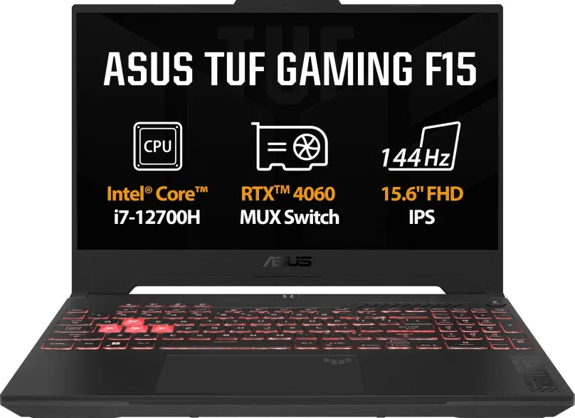 Herný notebook ASUS TUF Gaming F15 FX507ZV4-LP037 Jaeger Gray kovový