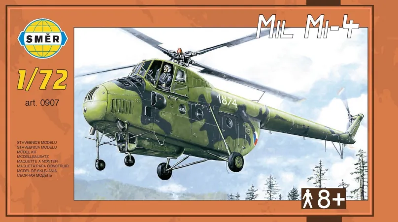 Model vrtuľníka Smer Model Kit 0907 vrtuľník - Mil Mi-4