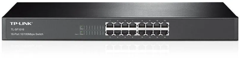 Switch TP-Link TL-SF1016, do racku, 16x RJ-45, prenosová rýchlosť LAN portov 100 Mbit, roz