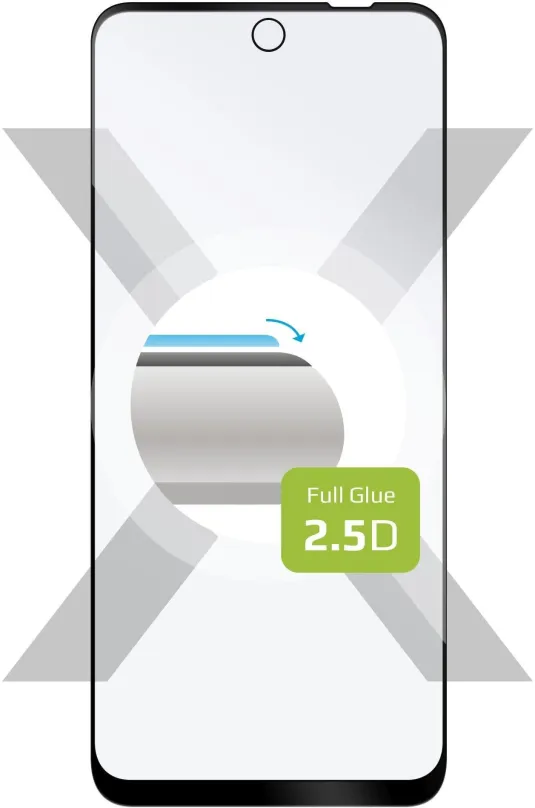 Ochranné sklo FIXED FullGlue-Cover pre Motorola Moto E32 čierne