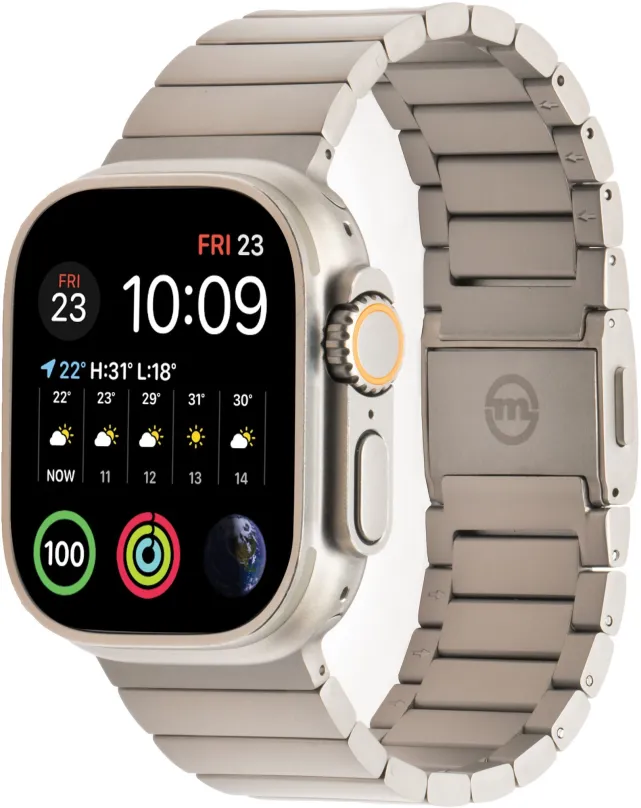 Remienok Mobile Origin Watch Titanium Band Silver Apple Watch 49mm/45mm/44mm/42mm