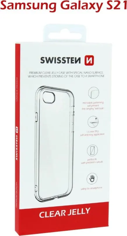 Kryt na mobil Swissten Clear Jelly pre Samsung Galaxy S21 transparentný