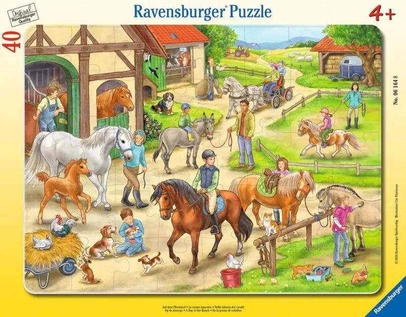 RAVENSBURGER Puzzle Deň na ranči 40 dielikov