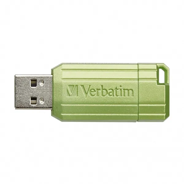 Verbatim USB flash disk, USB 2.0, 64GB, Store, N, Go PinStripe, zelený, 49964, pre archiváciu dát