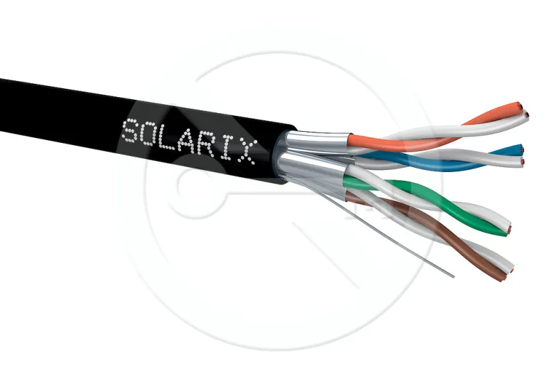 Inštalačný kábel Solarix CAT6A STP PE FCA 500m